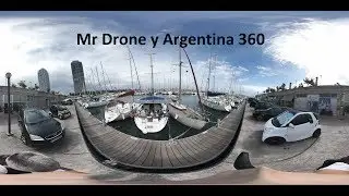 Barcelona Puerto Olimpico Forum y Planta Fotovoltaica Video en 360 Grados Cataluña España