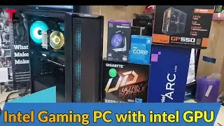 intel Gaming PC Build ARC A750 with Intel CPU Core i5 12400 Gigabyte Motherboard | Tech Land