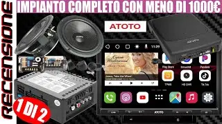 Audio system under €1000 REVIEW Atoto s8 Pro + subwoofer + amplifier + 2-way system