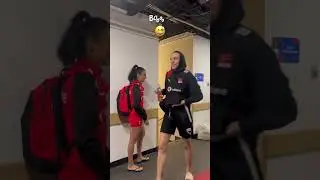 Simge Aköz takım arkadaşlarını antrenman öncesi korkutuyor