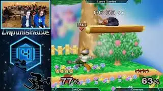 Unpunishable 4 - Davemon (Captain Falcon) vs Eski|Den (Fox) - Melee Losers Quarters