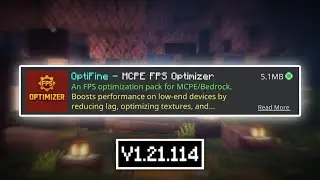 Fps Optimizer For MCPE 1.21+ | Optifine For Minecraft PE 1.21.114 🔥