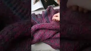 Твидовый костюм в стиле Шанель, связанный спицами.