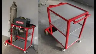 Making a welding cart from scrap metal