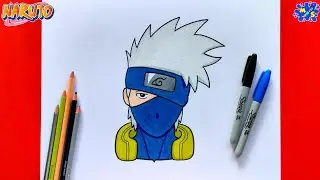 Kakashi Face Drawing || How to Draw Kakashi Face from Naruto Easy Step by Step