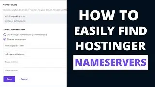 How to Find Nameservers in Hostinger (Under 1 Minute)