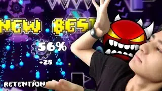 Juegue un EXTREME DEMON en CELULAR en Geometry Dash y esto paso...