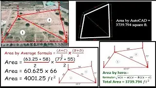 How to Calculate Land Area || Irregular Shape || Part I