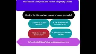 Introduction to Physical and Human Geography D199