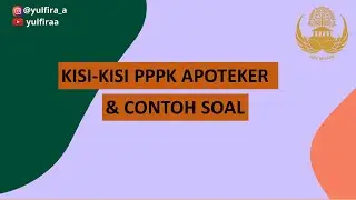 KISI-KISI PPPK APOTEKER - CONTOH SOAL