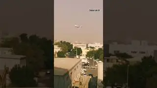 Emirates Airbus A380 Take Off Dubai International Airport 