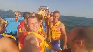 Пляжный отдых. ЖП 2018. Покатушки на банане. Плавучий остров