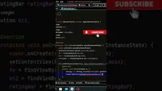 Rating Bar in Android Studio 