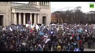 Сегодня в Мюнхене прошла демонстрация против проведения в городе конференции по безопасности