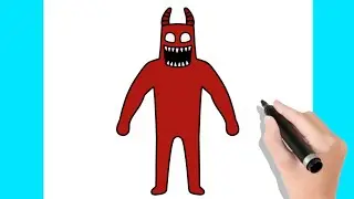 Como desenhar o Evil Banban do Garten of Banban - Como dibujar Evil Banban de Garten of Banban