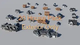 [BLENDER] 20 House pack Exterior only - Available now!