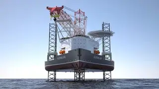 Designed deck load at JackUp barge.