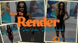 How I Render My Sims in Blender 🎨✨