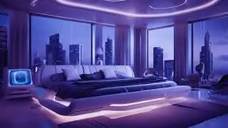 Lo-Fi Singapore 2100, Relaxing In A Luxury Suite With The Rain Outside The Window 🌧️🏙️