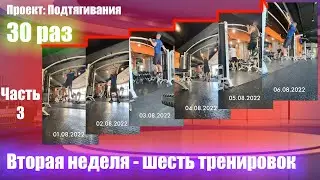 Как подтянуться 30 раз? Часть 3. Вторая неделя шесть тренировок