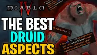 Diablo 4 - The BEST Druid Legendary Aspects For ANY BUILD & Farm Locations (Druid Perks Build Guide)