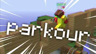 using parkour to win skywars