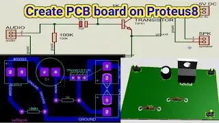 How to make printed circuit board (PCB) in proteus || how to make PCB on Proteus in Hindi