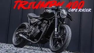 Triumph 400 Cafe Racer By K-Speed | Full Video With Exhaust Sound