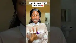 How to know if it’s from God❤️ #jesusvibes #shortvideos #jesuslovesyouvibes #viralvideos #reels