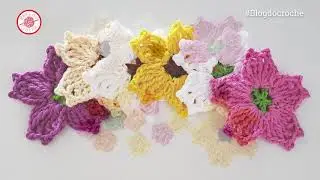 Flower for application | Crochet flower step by step