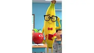 🍌 Banana Teacher Gone Wrong 😂 | केला बना टीचर! | Funny Talking Fruits Cartoon | Hindi Kids Story