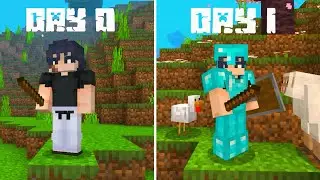 Breaking the limits of minecraft day one ||SKINNY OP