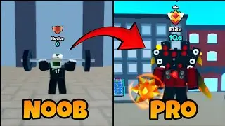 Becoming The Strongest in Titan Training Simulator Roblox