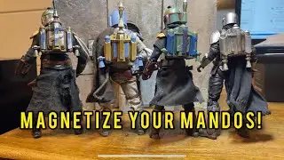 How to make Black Series Boba Fett and Mandalorians with Magnetic Jetpacks