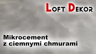 Mikrocement posadzka z ciemnymi chmurami