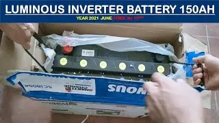 Luminous inverter battery 150AH latest price in India ||luminous tall tubler 150AH battery unboxing.