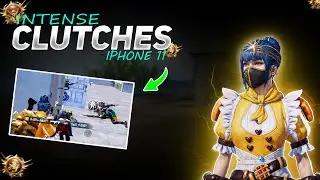 Solo Vs Squad Gameplay Pubg/Bgmi full Intense Clutches in iphone 11