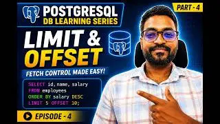 LIMIT and OFFSET in PostgreSQL | SQL Pagination Explained 