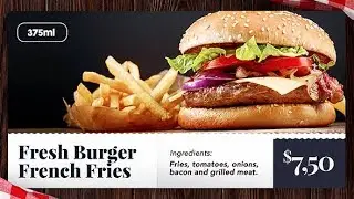 Food Slideshow /// After Effects Template