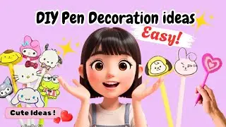 DIY Pen Decoration Ideas😍 | Cute & Easy Crafts for School