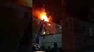 Взрыв и пожар в Тобольске