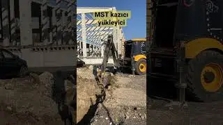 MST kazıcı yükleyici boru hattı çalışması #mst #bekoloder #backhoe