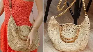 How To Crochet Bag/ Crochet Square Motif/Crochet Hexagon Motif #diy