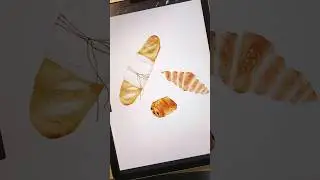 Realistic Watercolor in Procreate using the Sublime Watercolor brush pack! #shorts #procreateart