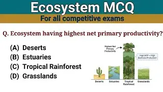Ecosystem MCQ 2024 | Biology Practice Set | Biology MCQ for All  Competitive Exams