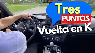 Como HACER los TRES PUNTOS(Vuelta en K) EN UN EXAMEN PRÁCTICO DE MANEJO.Licencia de conducir DMV