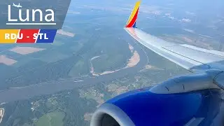 Southwest Airlines Boeing 737-800 Flight From Raleigh-Durham to St. Louis