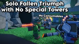 Solo Fallen Triumph with No Special Towers | Tower Defense Simulator