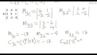 CALCULATING INVERSE OF 3X3 MATRICES