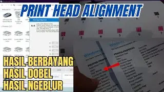 Cara mengatasi hasil berbayang double blur printer epson l1210 l3210 l3150 || print head alignment